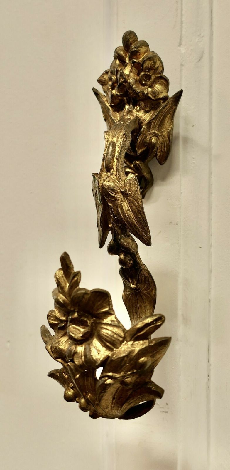 A Pair Of Large French Rococo Ormalu Curtain Curtain Tie Backs photo for sale