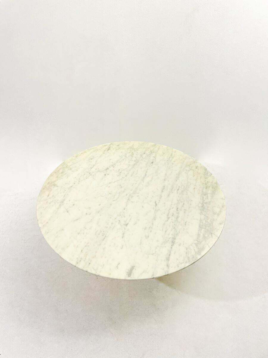 Mid Century Marble Coffee Table By Eero Saarinen For Knoll International, 1960s photo vinterior