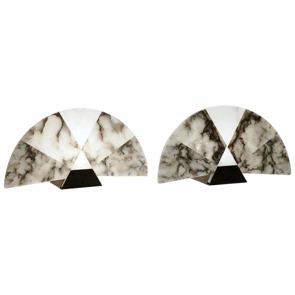 Pair Of Mid Century Modern "Ventiglio" Table Lamps By Angelo Mangiarotti