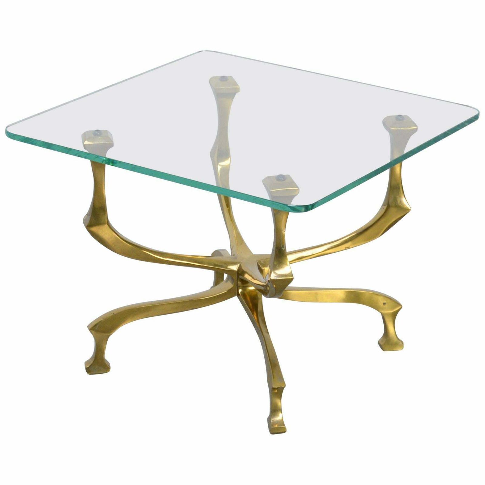 Mid Century Modern Bronze 'Seahorse' Coffee Tables By Willo Daro, 1970s photo for sale
