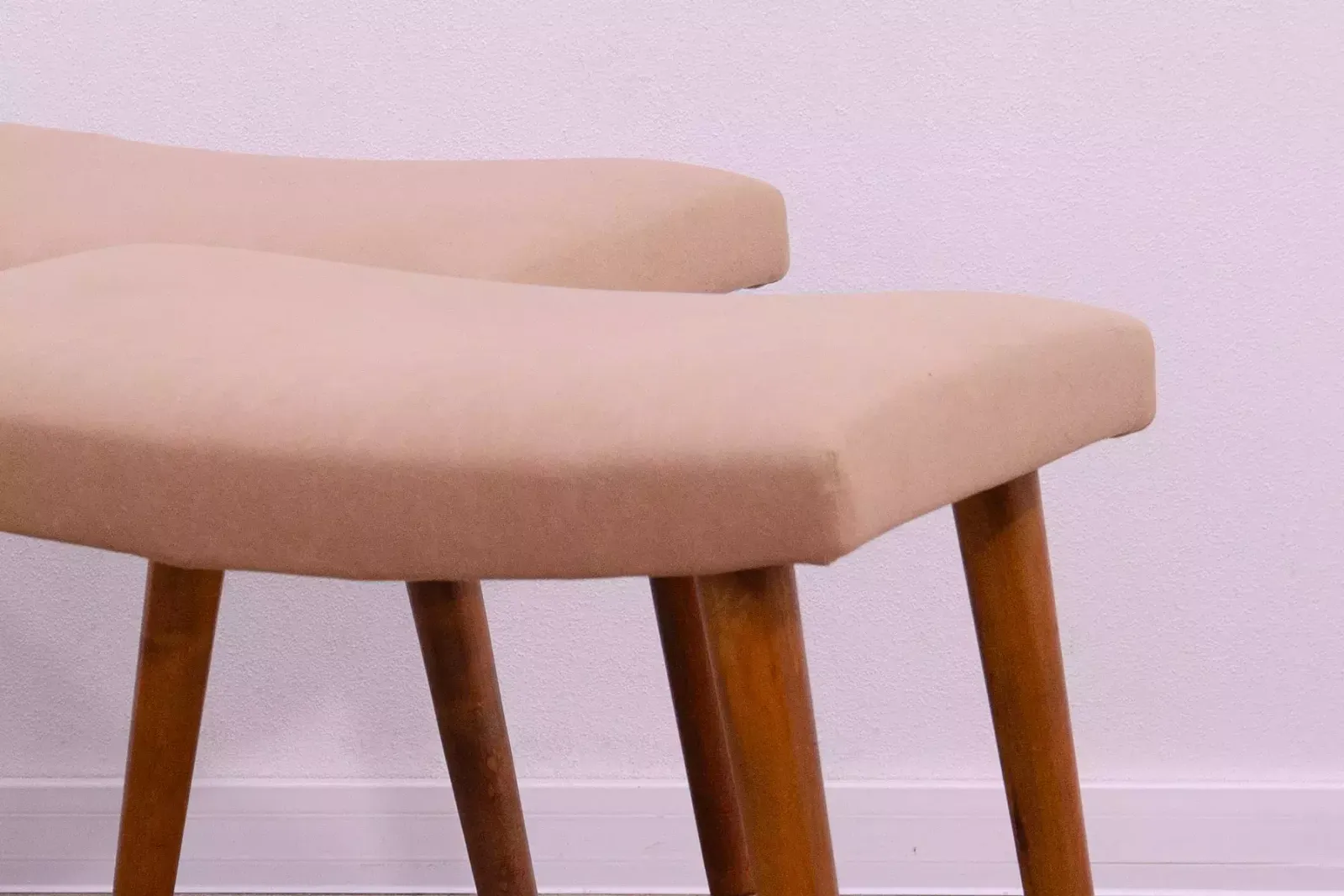 Pair Of Scandinavian Style Stools By Vyčítal And Sedláček, Czechoslovakia, 1960´S photo for sale