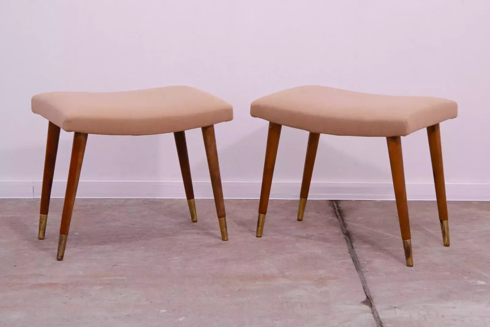 Pair Of Scandinavian Style Stools By Vyčítal And Sedláček, Czechoslovakia, 1960´S photo 537.0
