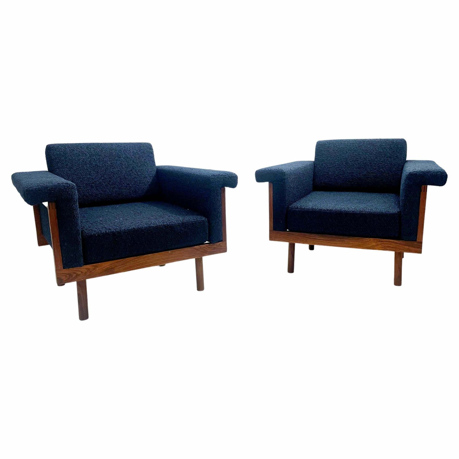 Mid Century Modern Pair Of Armchairs By Kazuhide Takahama, Gavina, Italy, 1958