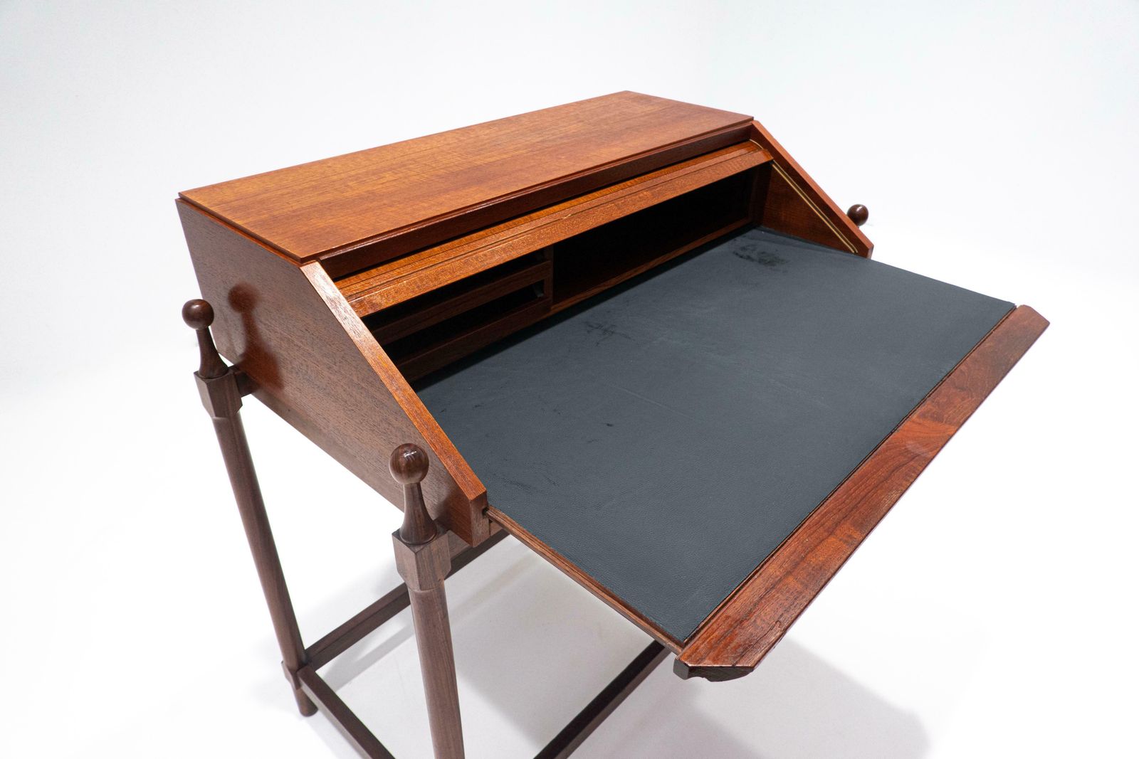 Mid Century Modern Wooden Writing Desk By Fratelli Proserpio, Italy, 1960s photo buy