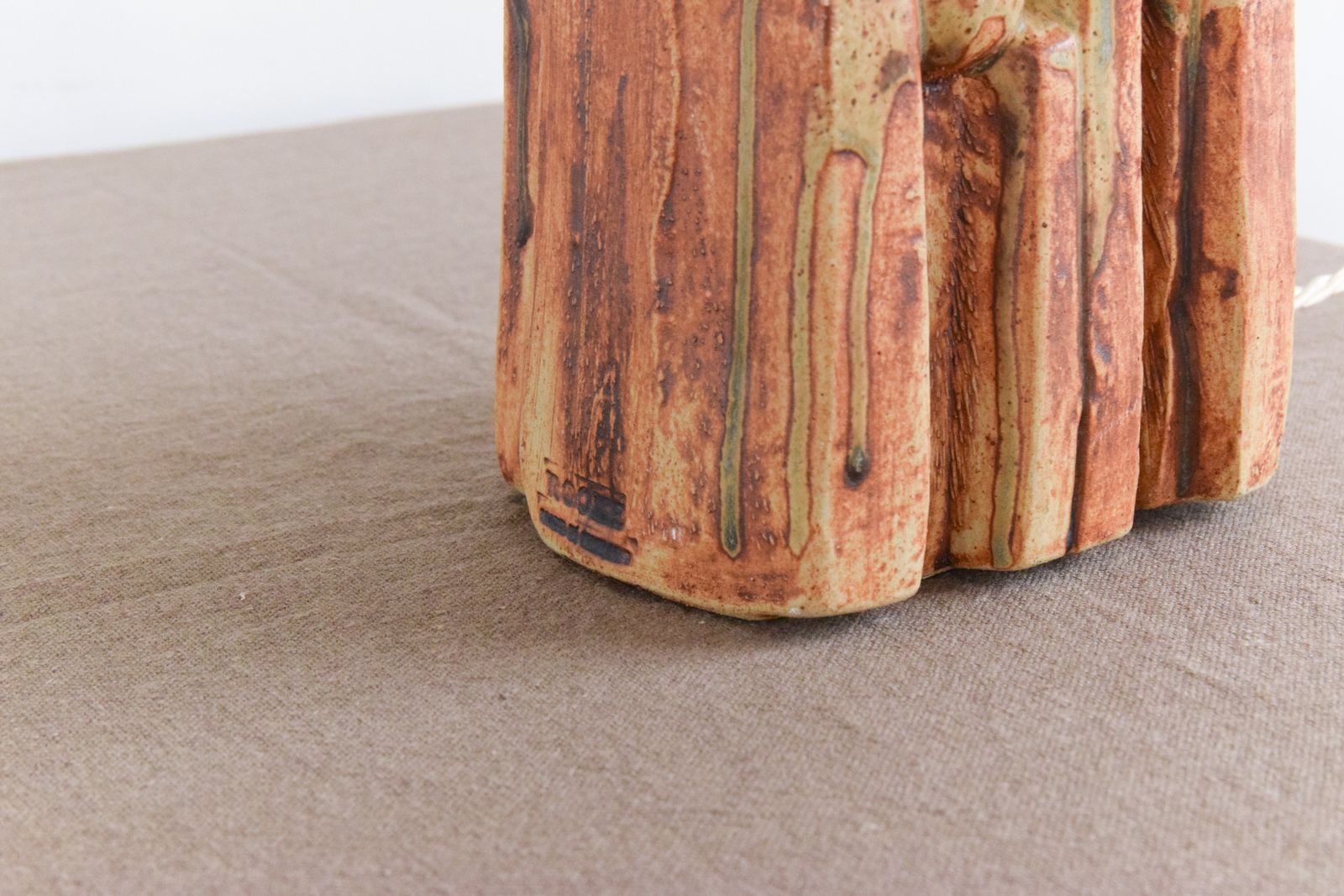 Vintage Studio Pottery Table Lamp Base By Bernard Rooke photo 365.0