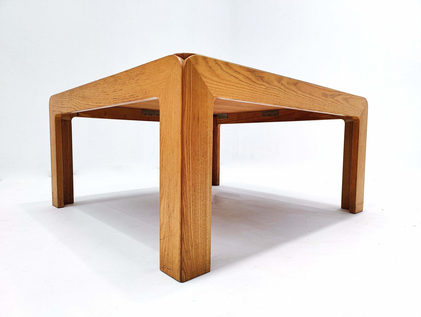 Mid Century Square Wooden Coffee Table By Derk Jan De Vries   The Netherlands photo vinterior