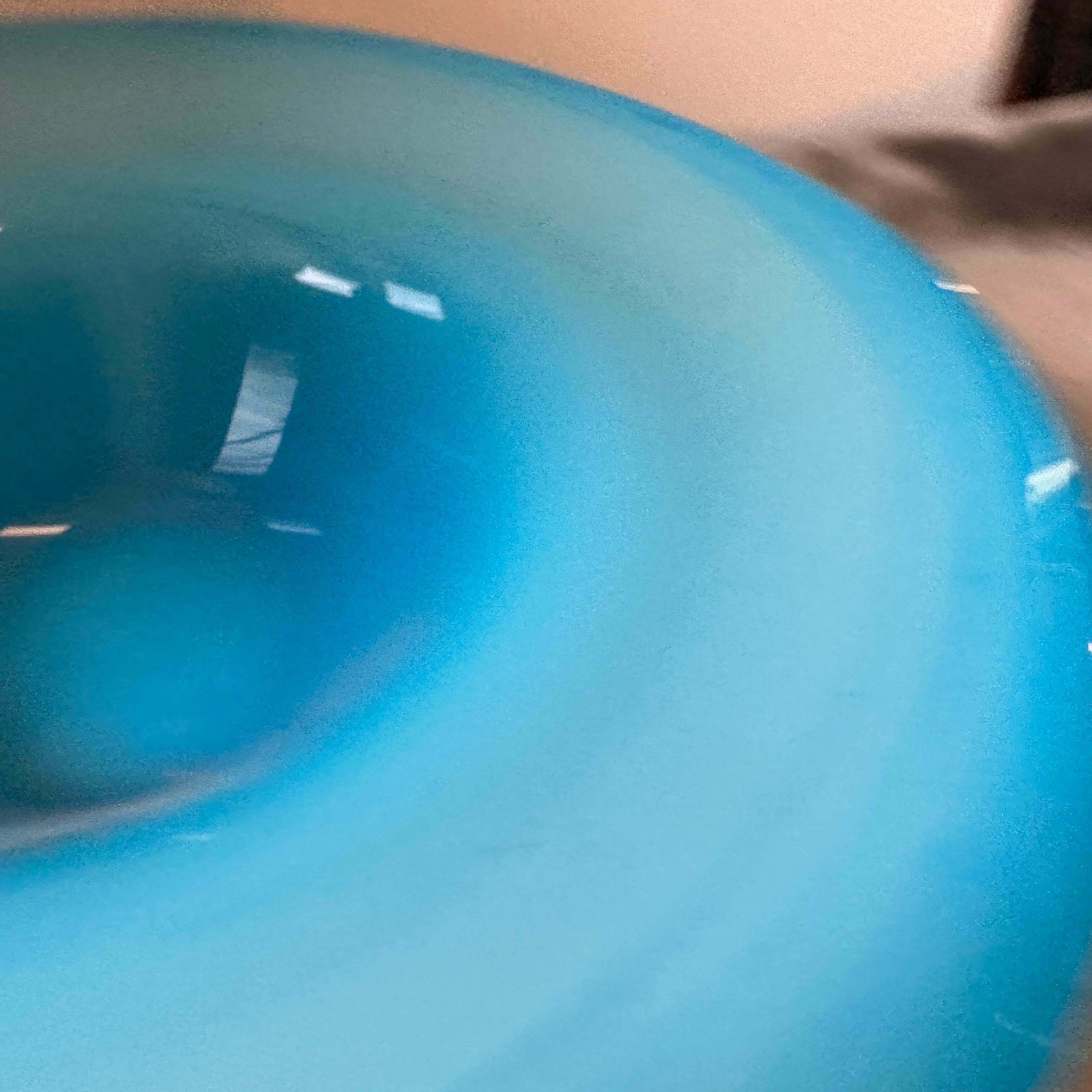 1980s Modern Turquoise And White Murano Glass Round Centerpiece photo buy