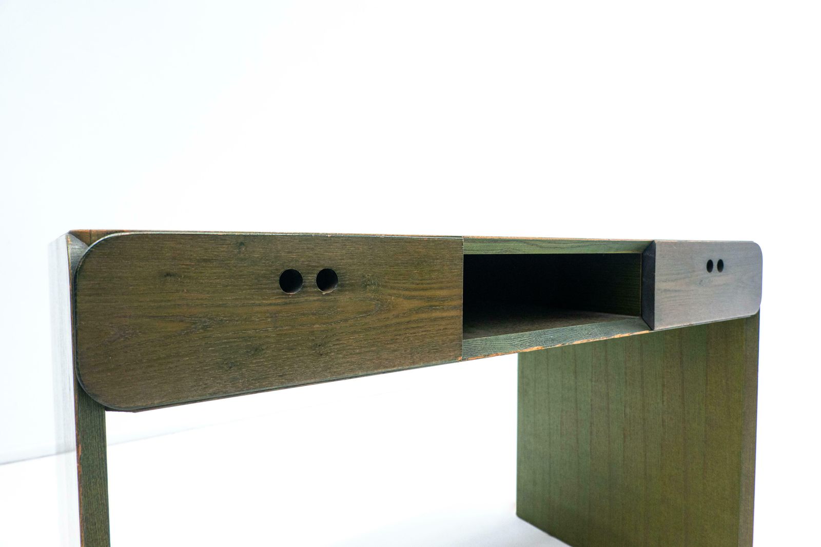 Mid Century Green Wooden Desk By Derk Jan De Vries   The Netherlands 1960s photo Furniture