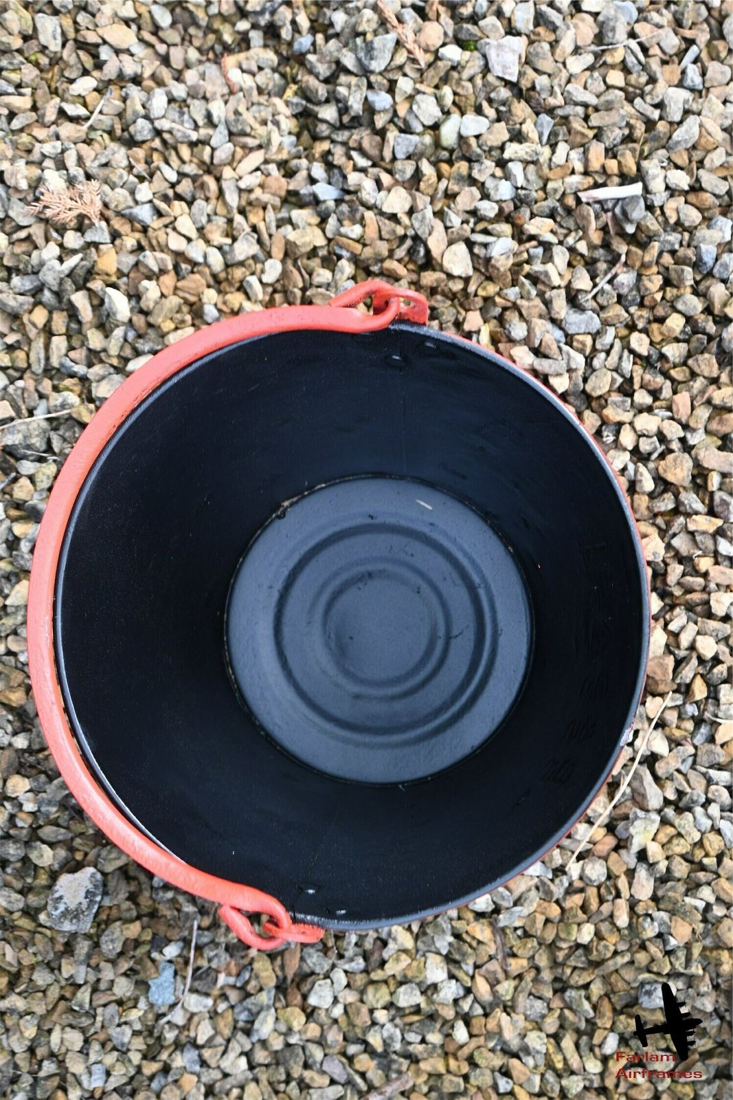 Raf Fire Bucket Waste Paperbin/Log Basket/Plant Pot photo vintage