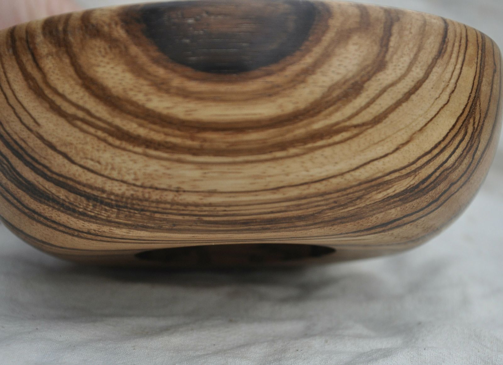 photo furniture Bowl Made From An Airspeed Horsa Relic Mounted In Zebrano Wood