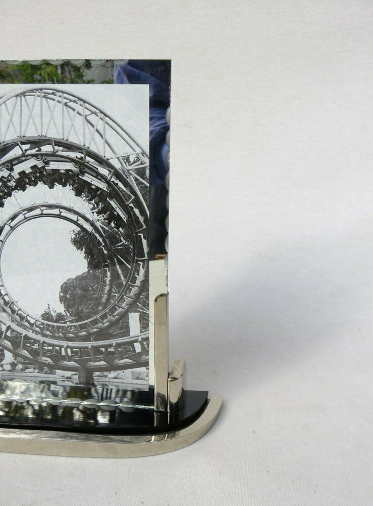 Art Deco Chrome Plated Bakelite Photo Frame 1920s photo 1671.9415