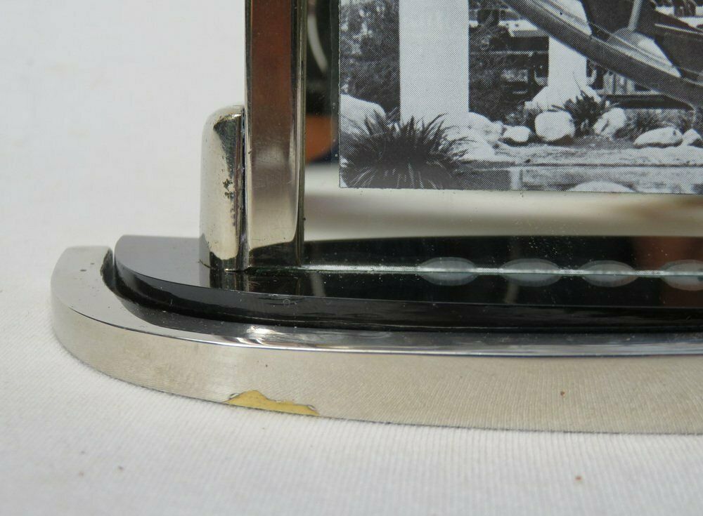 Art Deco Chrome Plated Bakelite Photo Frame 1920s photo vintage