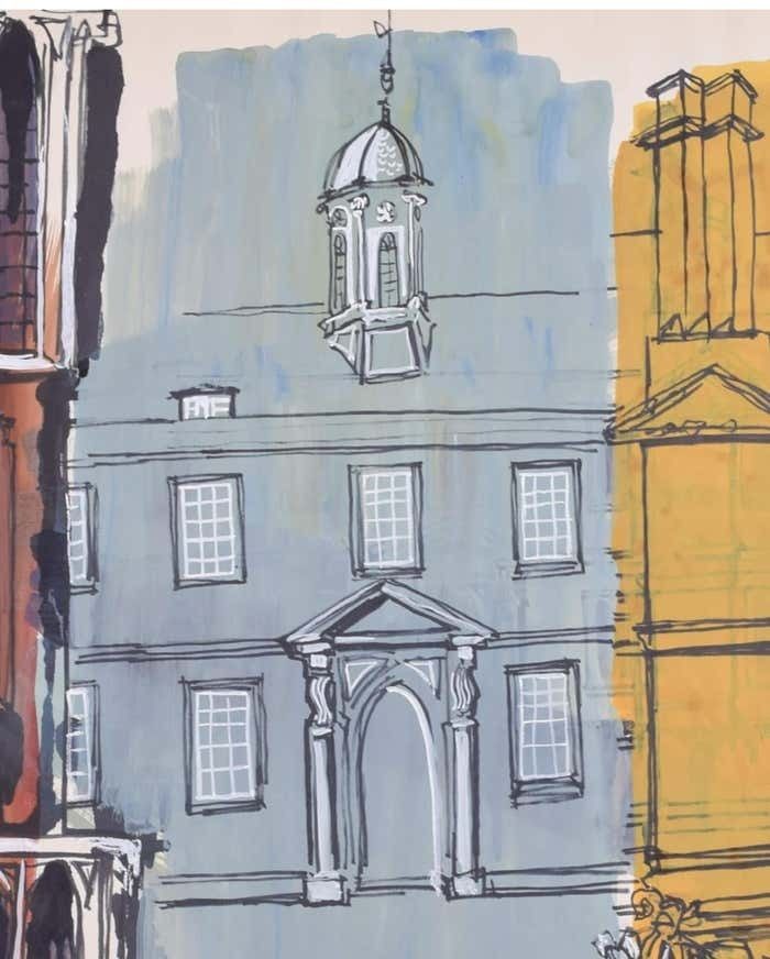 Trinity Hall, Cambridge VI Painting By Margaret Souttar photo for sale