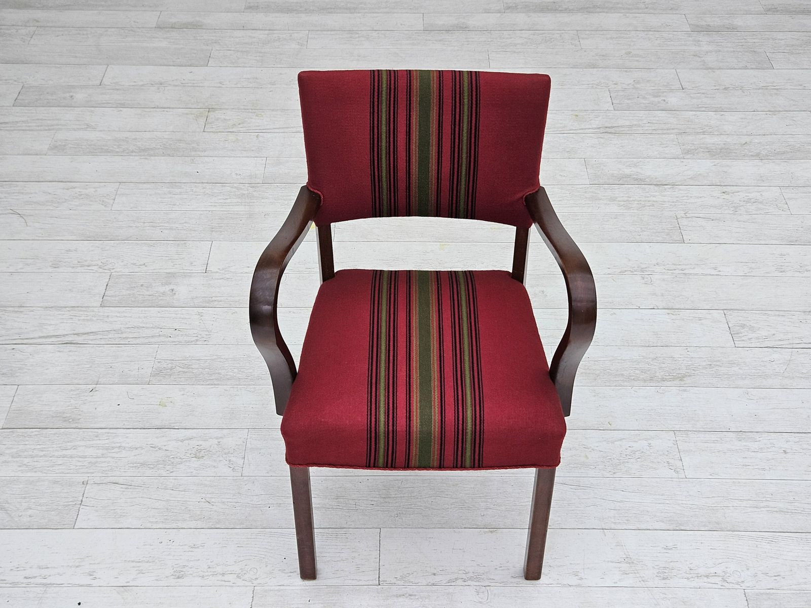 1950s, Pair Of Danish Armchairs, Riginal Very Good Condition, Ash Wood. photo buy