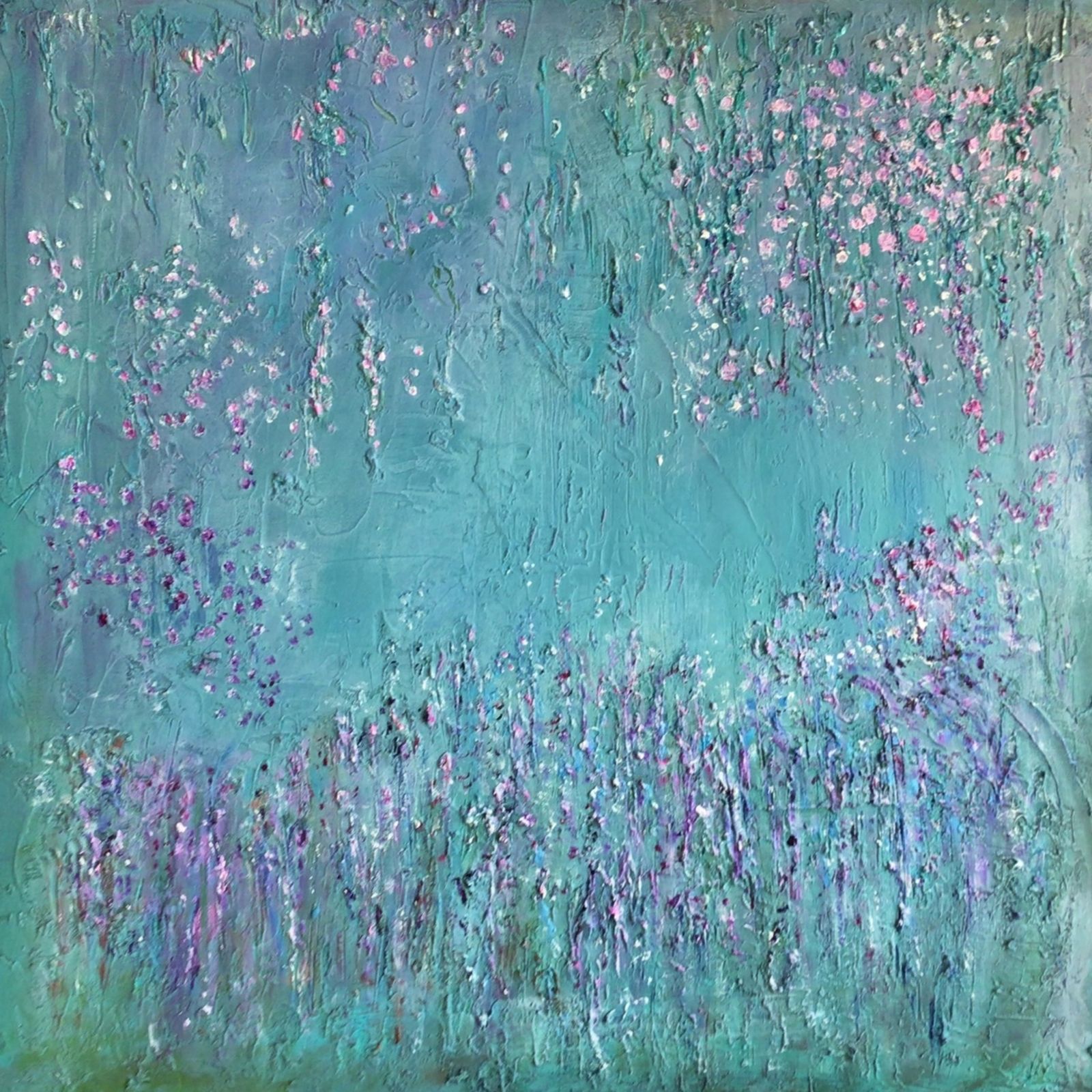Lost Garden. Expressionist Landscape Painting By Carolyn Miller