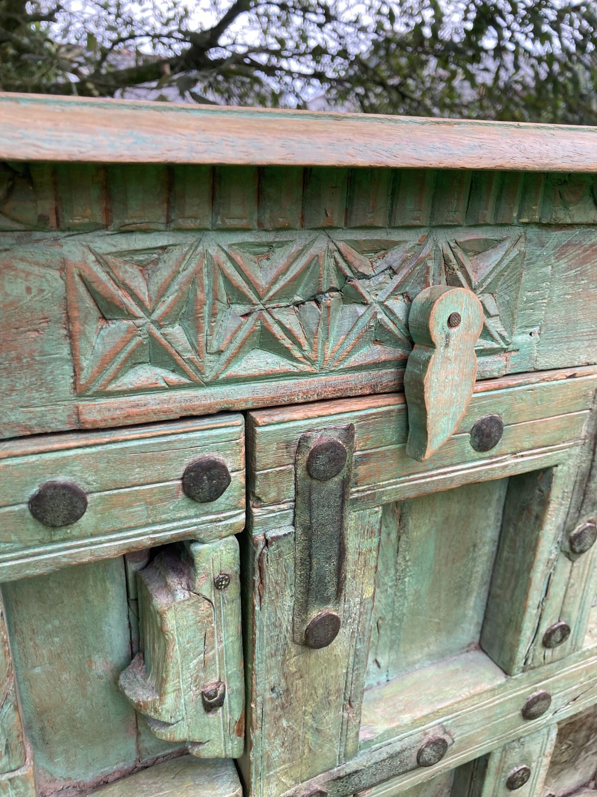 Furniture Vintage Indian Cupboard. photo