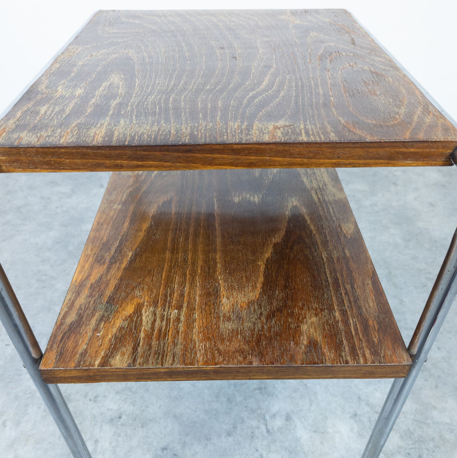 photo for sale Bauhaus Tubular Steel Side Table Thonet B 12 By Marcel Breuer