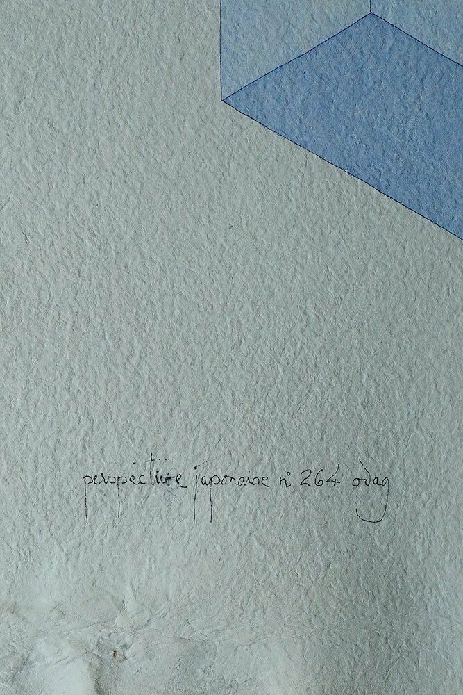 Oscar Reutersvärd, Perspective Japonaise No. 264, Watercolor On Japanese Rice Paper, 1970s photo 1917.0