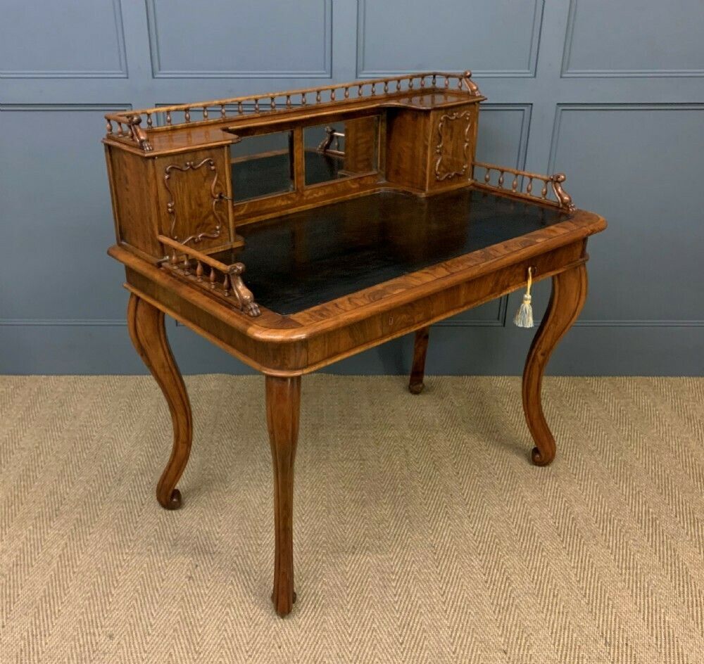 1595.0 19th Century Burr Walnut Bonheur Du Jour photo