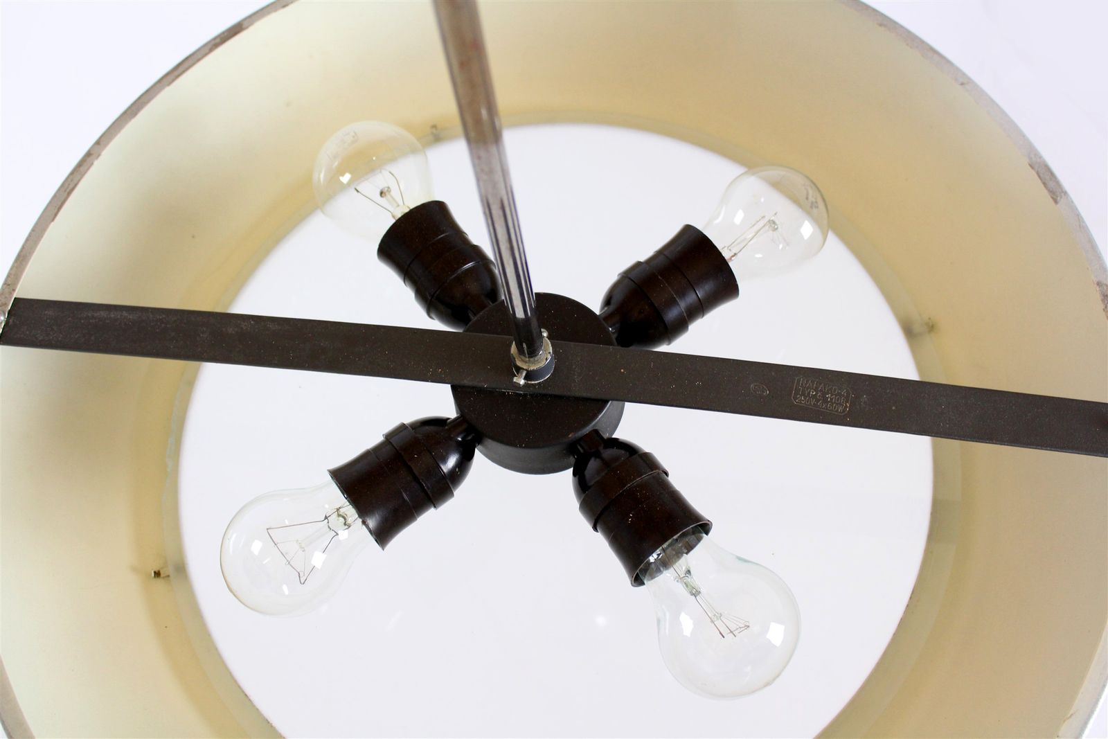 Bauhaus Functionalist Ufo Pendant Lamp By Josef Hurka For Napako, 1930s photo buy
