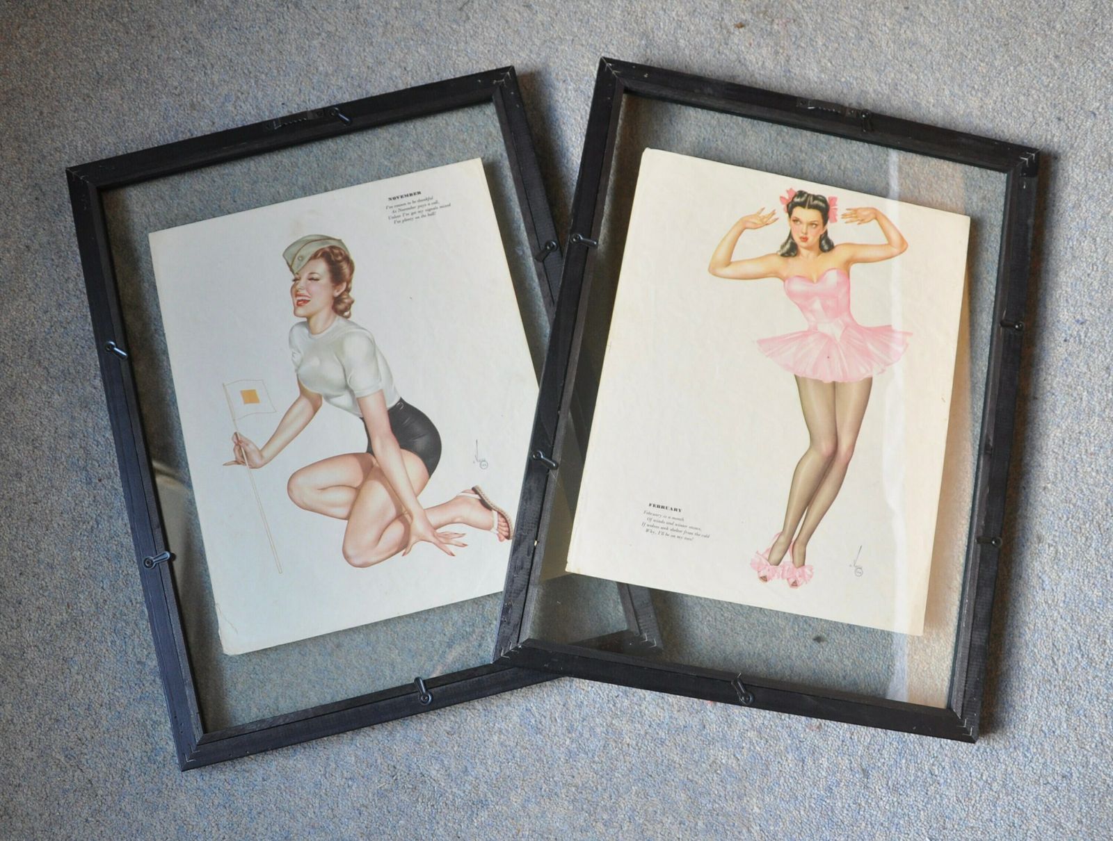 Ww2 Calendar Girl Varga Esquire March/April photo vinterior