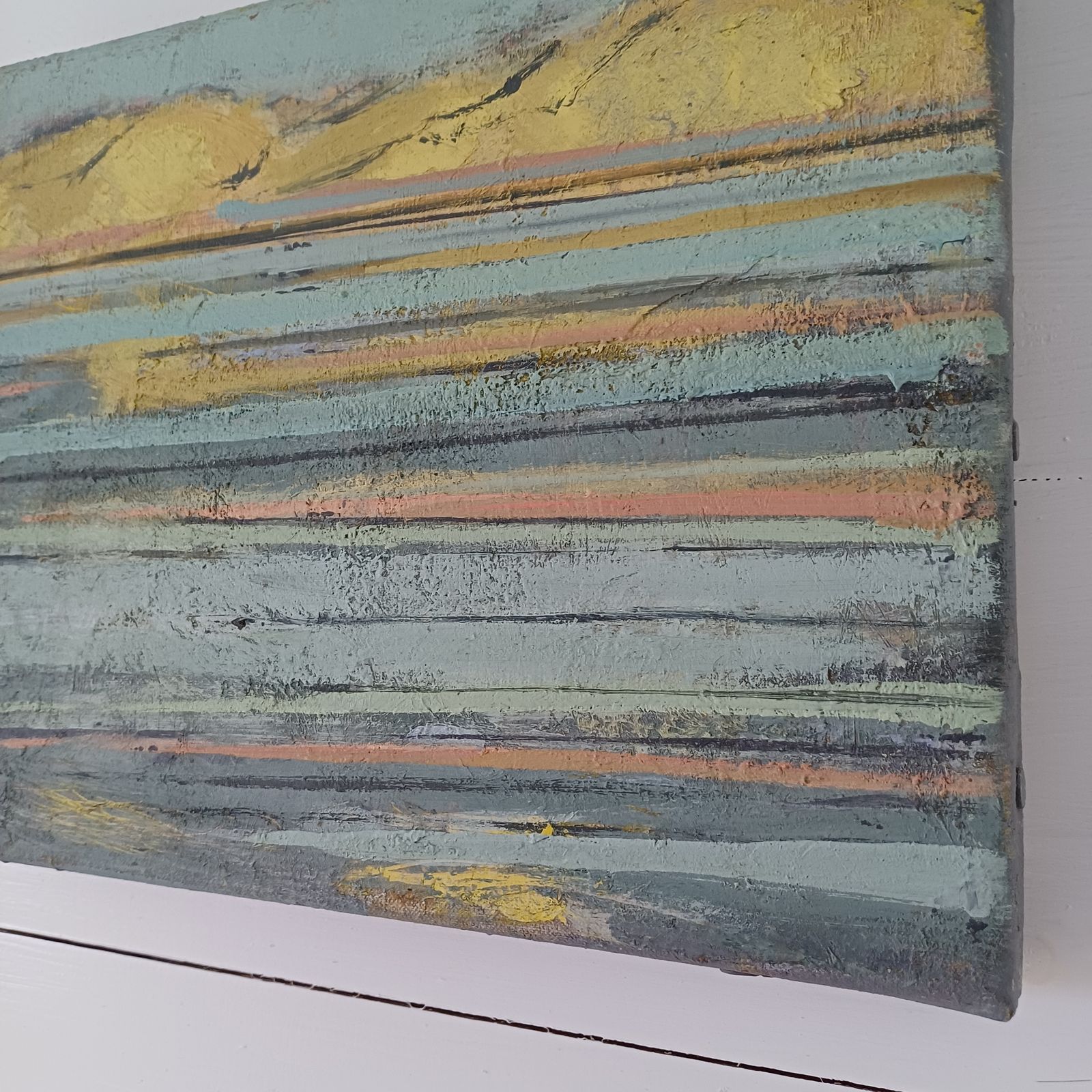 photo furniture Stonebarrow From Lyme, Oil On Canvas By Richard Robbins  1980s