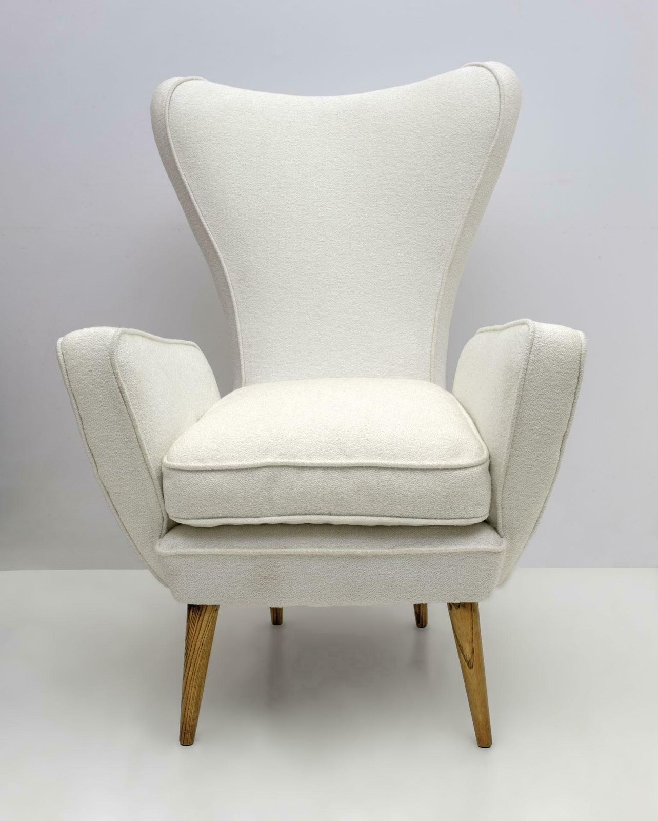 Emilio Sala & Giorgio Madini Bouclè Armchair For Fratelli Galimberti Cantù, 50s photo vintage