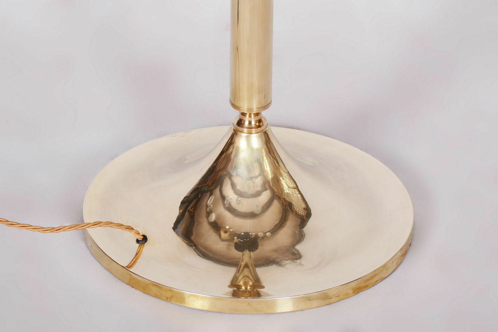 Restored Mid Century Brass Floor Lamp, By Kamenický šenov, Czech, 1960s photo Lighting