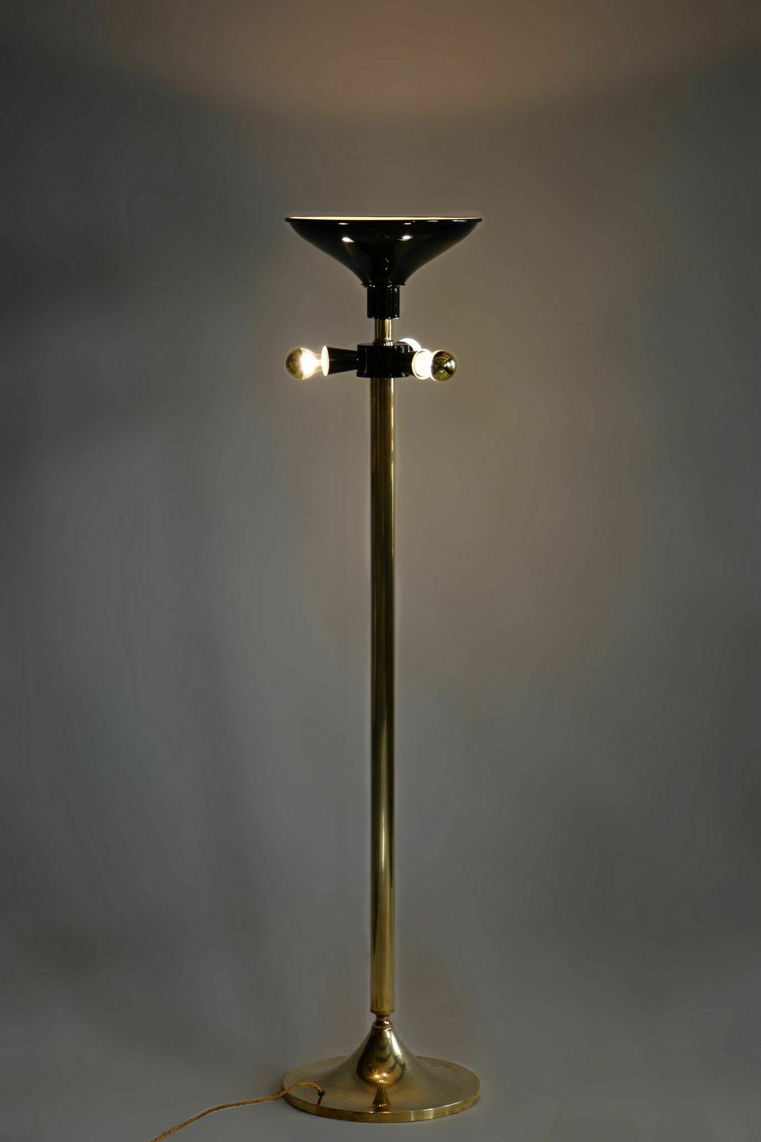 Restored Mid Century Brass Floor Lamp, By Kamenický šenov, Czech, 1960s photo buy