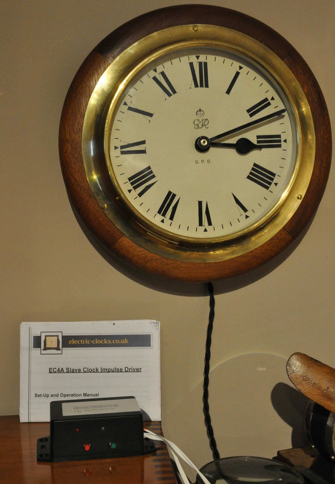 1949 Electric Post Office Wall Clock photo Home Decor