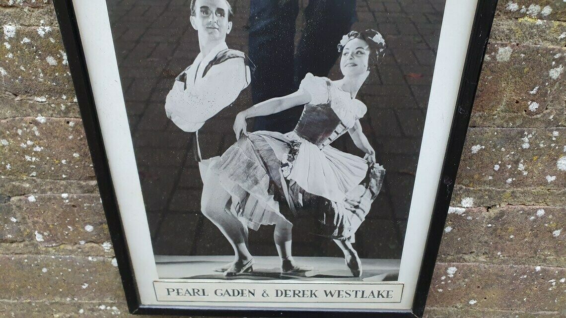 Large Original Photograph Of Ballet Dancers Pearl Gaden & Derek Westlake. photo Art