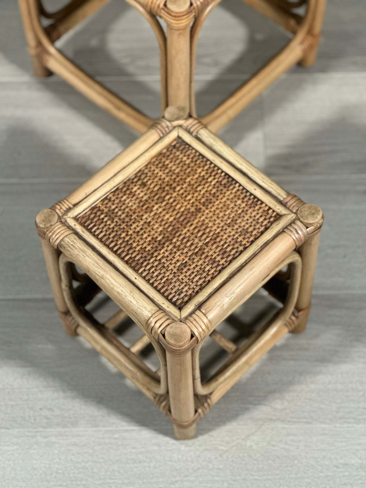 Mid 20th Century Bamboo Nest Of Tables photo for sale