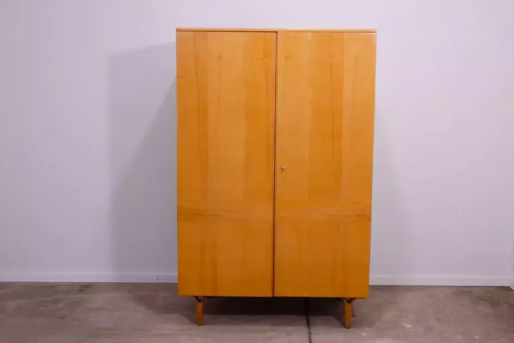 Elegante Vintage Kledingkast Van Novy Domov, Jaren 1970, Tsjecho Slowakije photo furniture