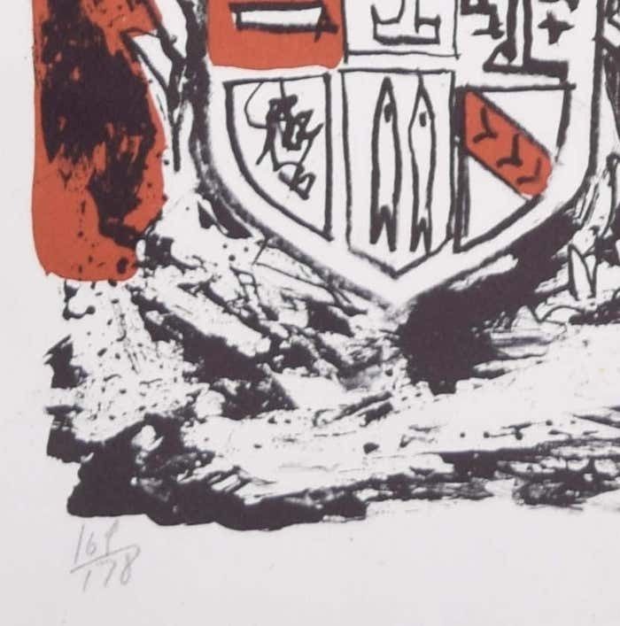Margaret Souttar Queens' College, Cambridge Lithograph (Signed) By Margaret Souttar 1960s photo furniture