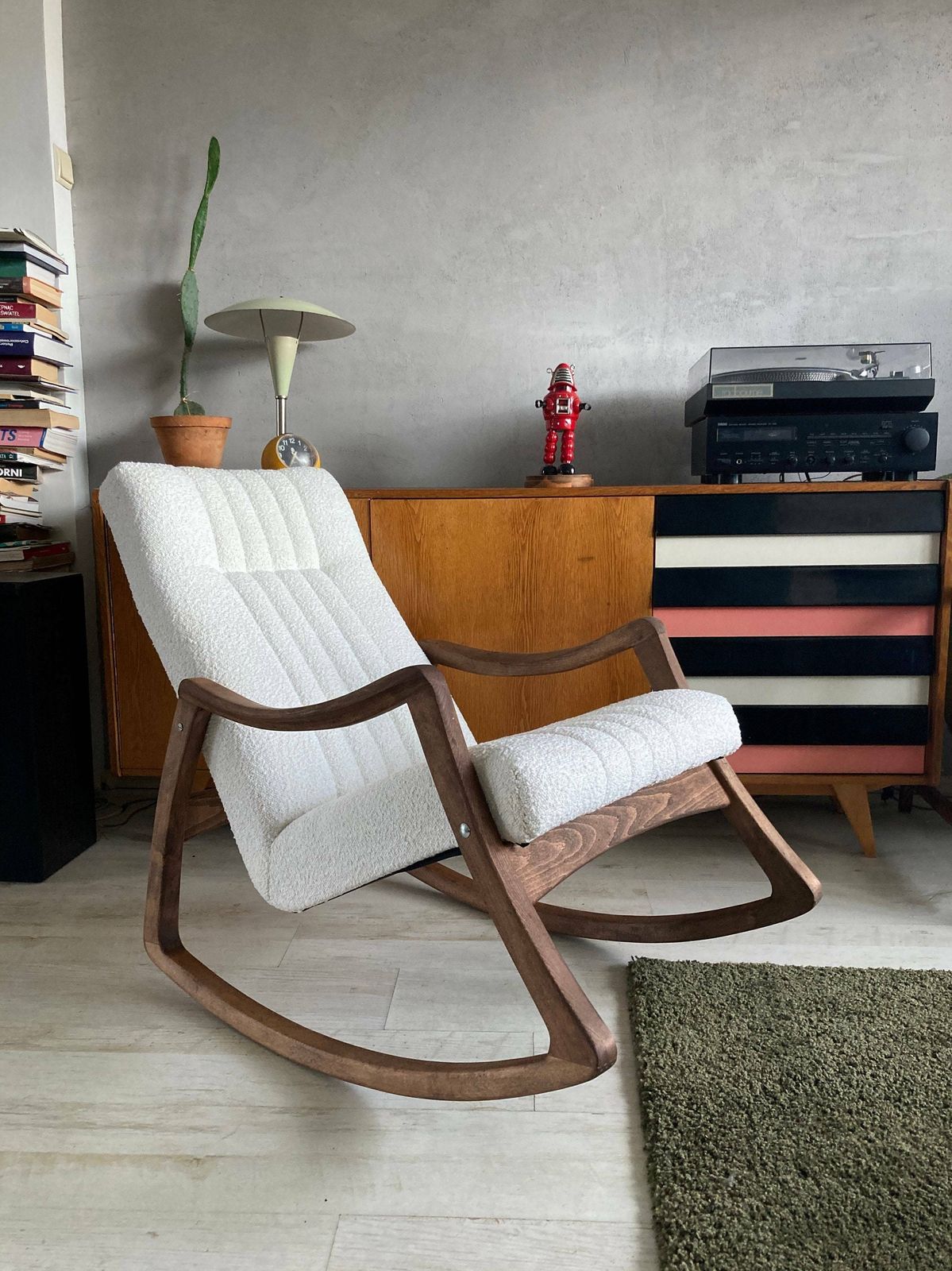 Original Mid Century Rocking Chair From Ton, Czechoslovakia, 1960s photo furniture