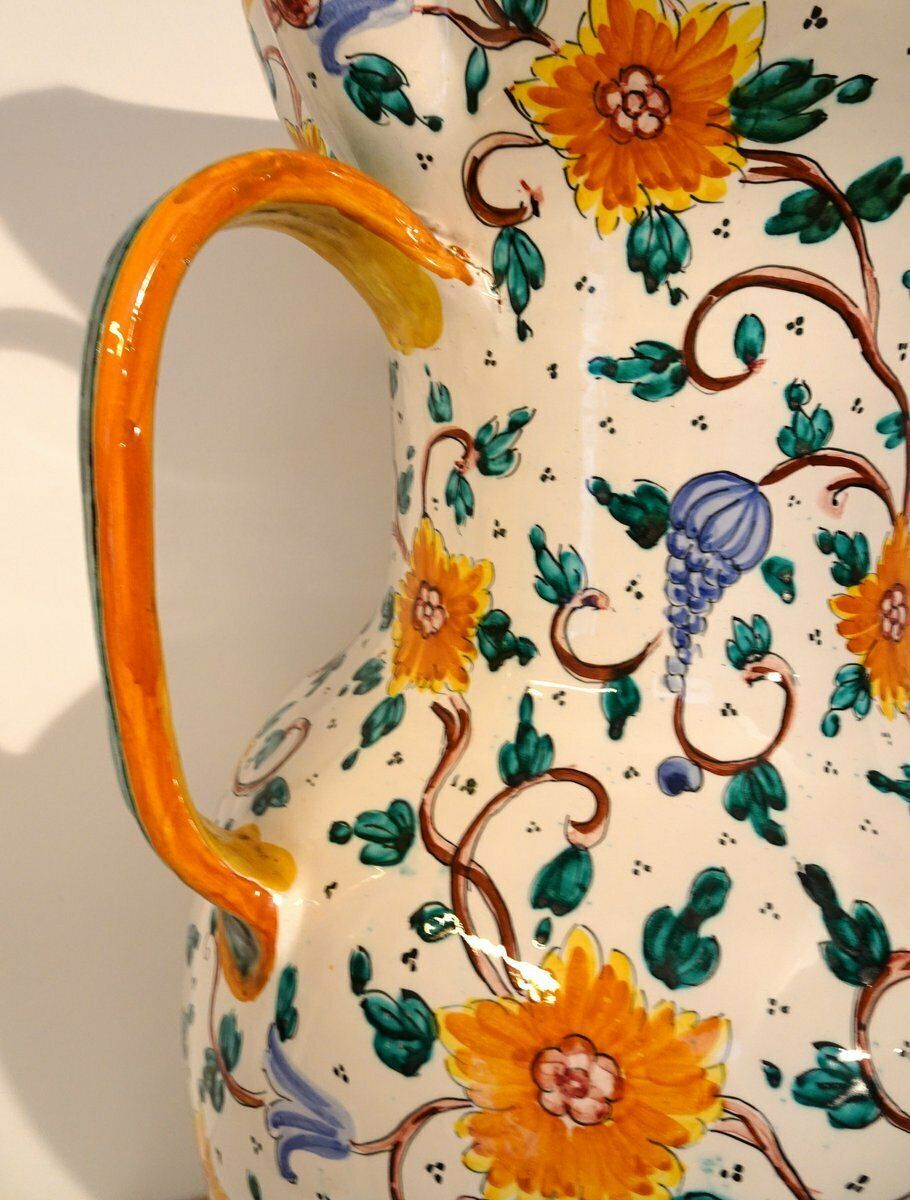 photo vinterior Italian Vase Majolica Ceramic From Proffessor Alfredo Santarelli, Perugia, Italy, 1950s