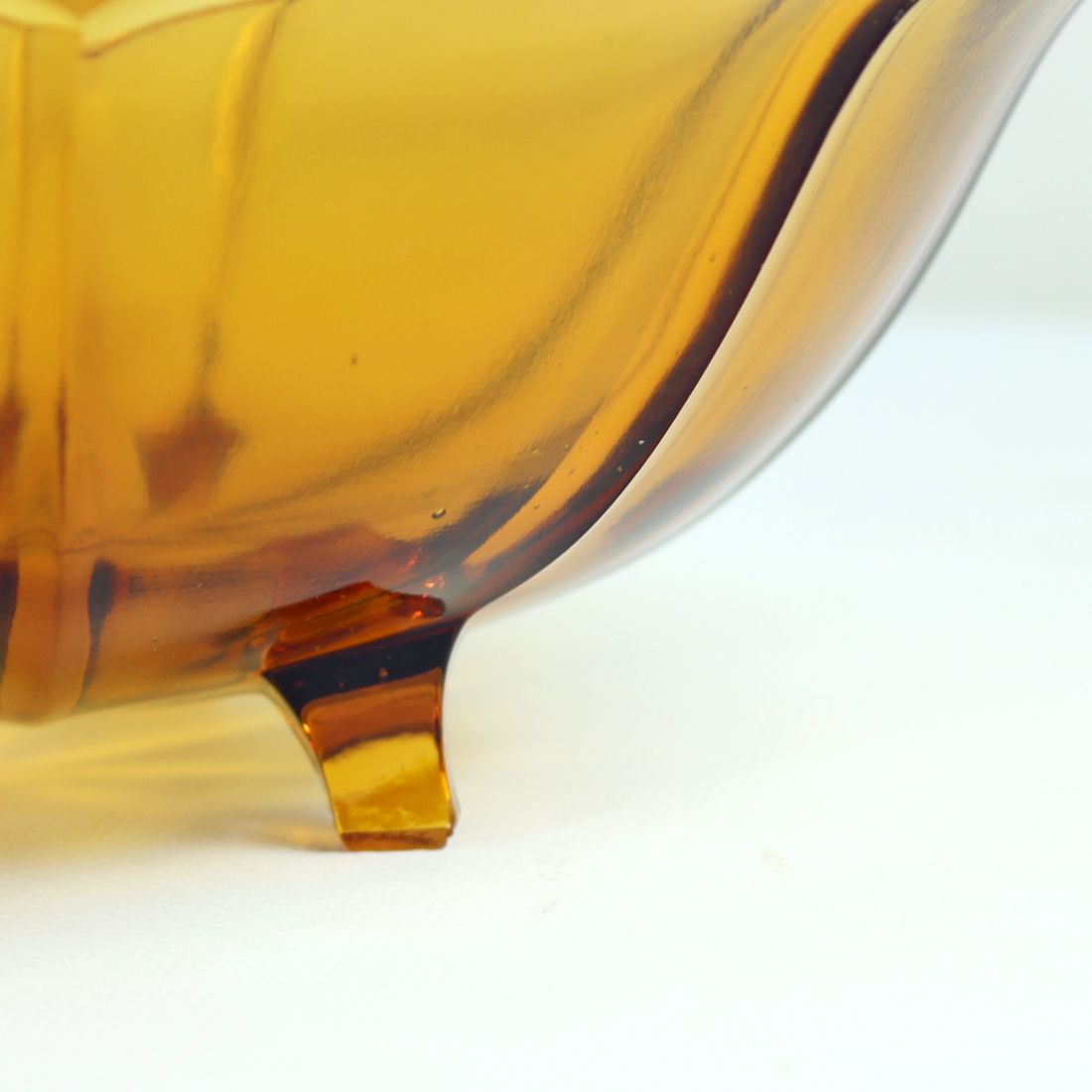 Mid Century Pressed Glass Bowl By Borske Sklo Union, Czechoslovakia 1960s photo 420.0
