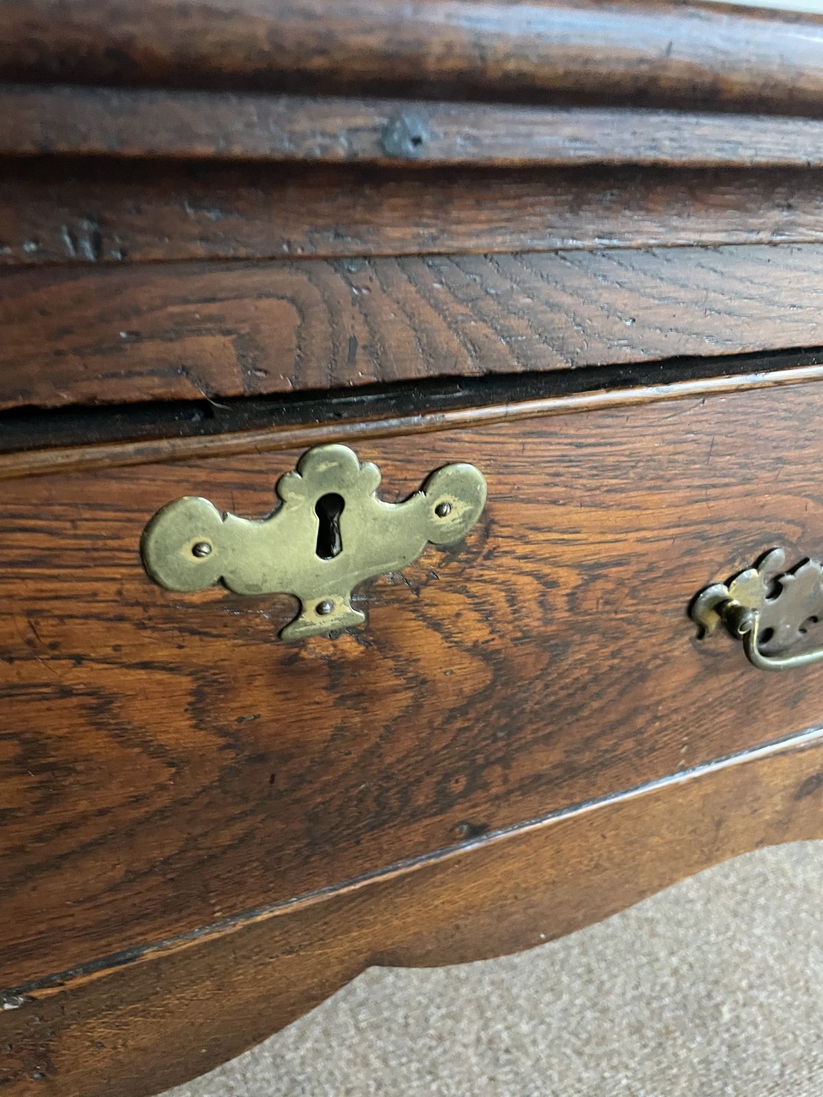 Antique 18th Century Oak Sideboard. photo for sale
