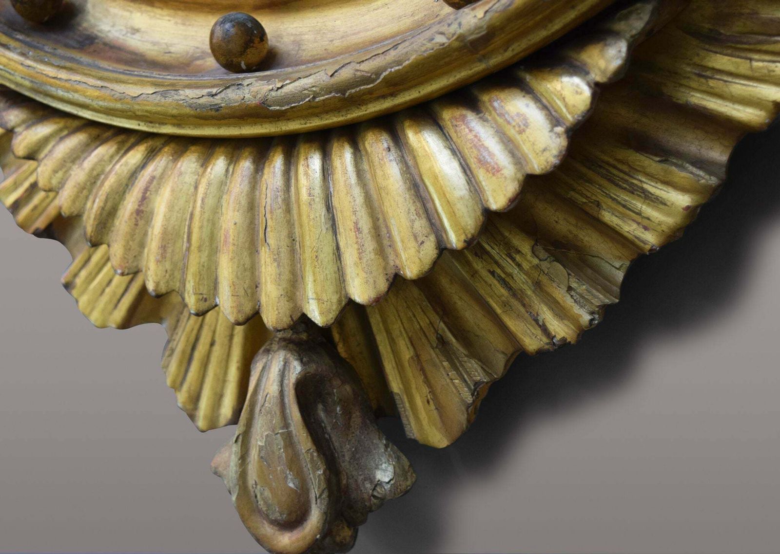 photo vinterior Regency Gilt Convex Mirror, 1800s