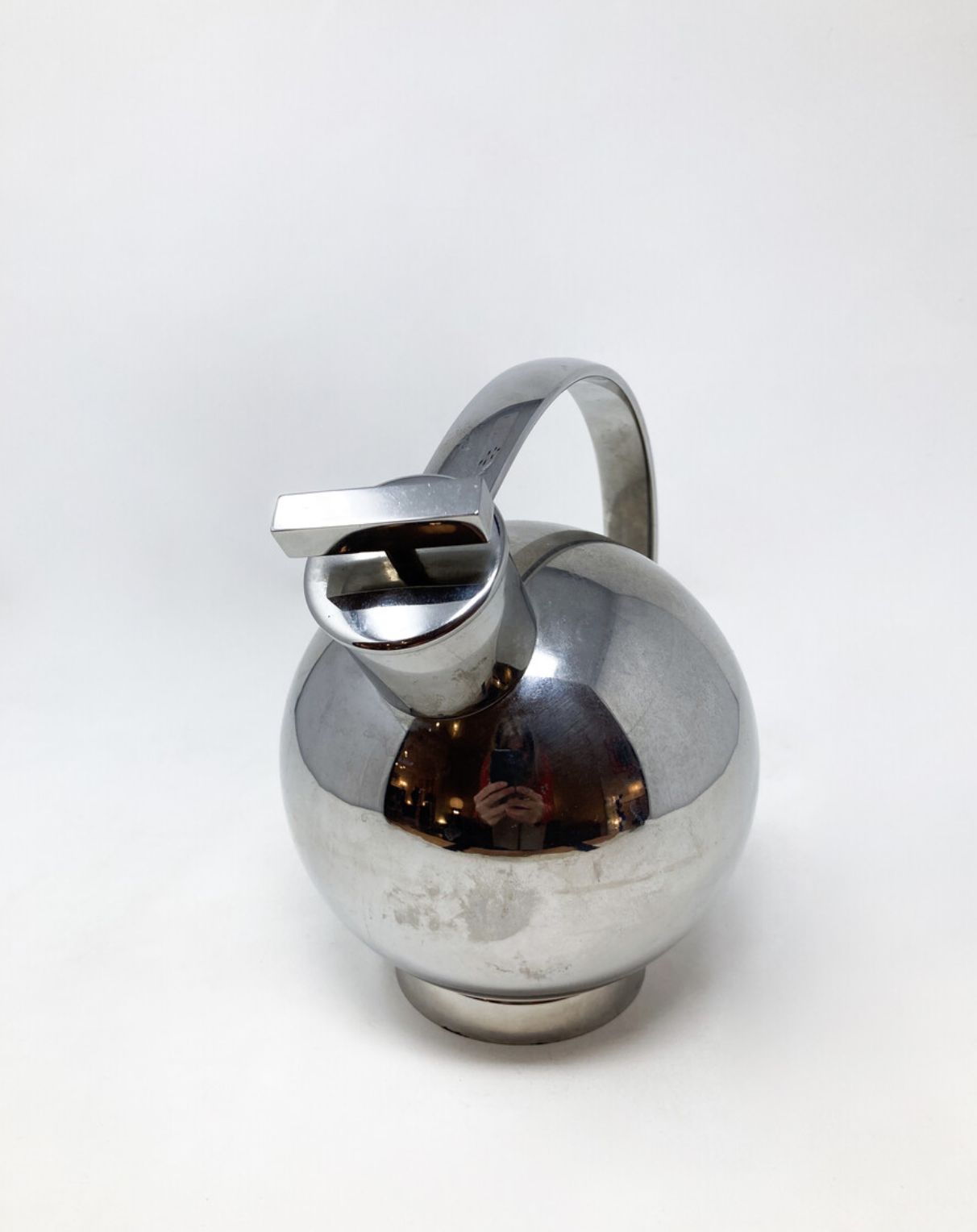 Mid Century Modern Cocktail Shaker By Marianne Brandt For Alessi, Italy photo vinterior