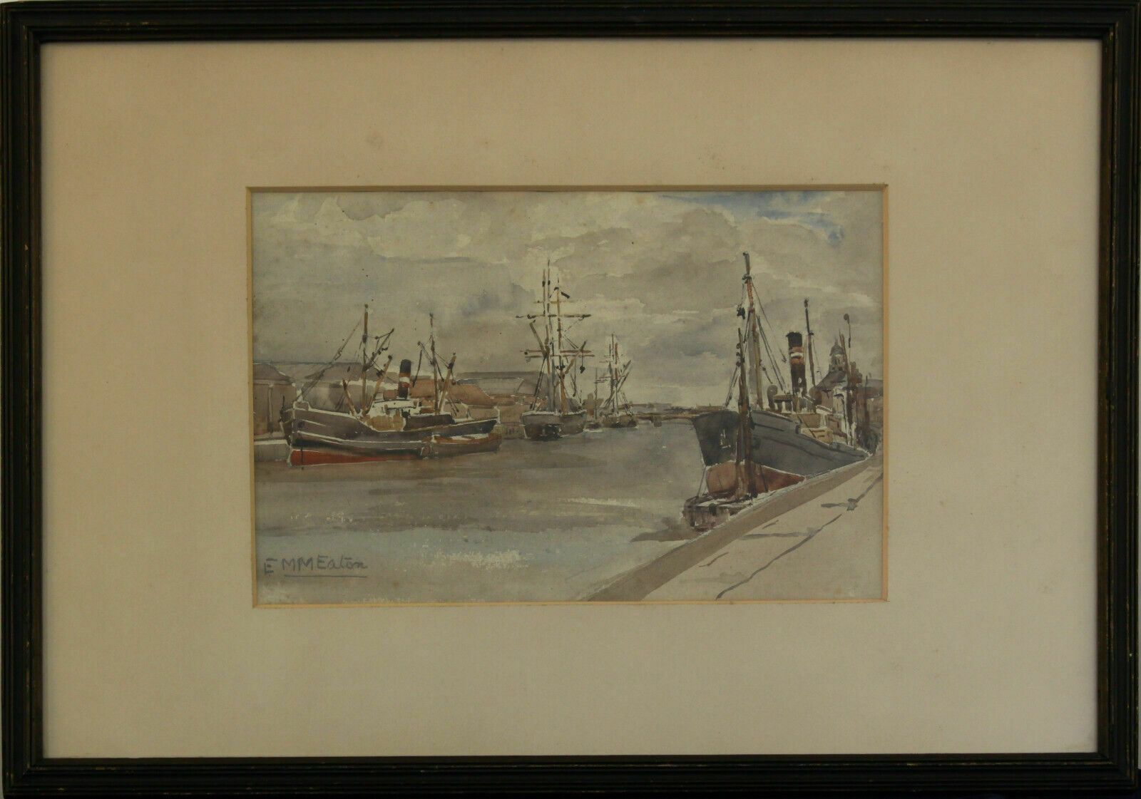 Watercolour By E.M.M Eaton. Titled On The Yare.