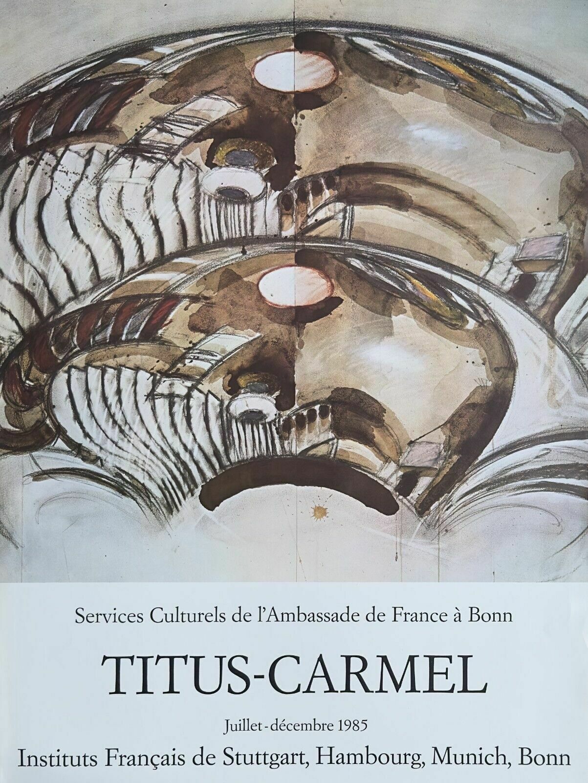 Gérard Titus Carmel   Vintage Art Poster Expo Germany 1985