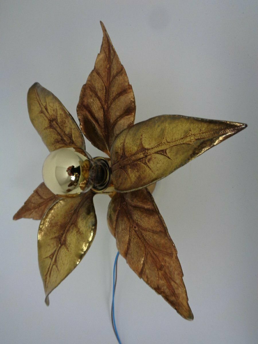 Hollywood Regency Wall Lamp By Willy Daro For Massive, Belgium, 1970s photo for sale