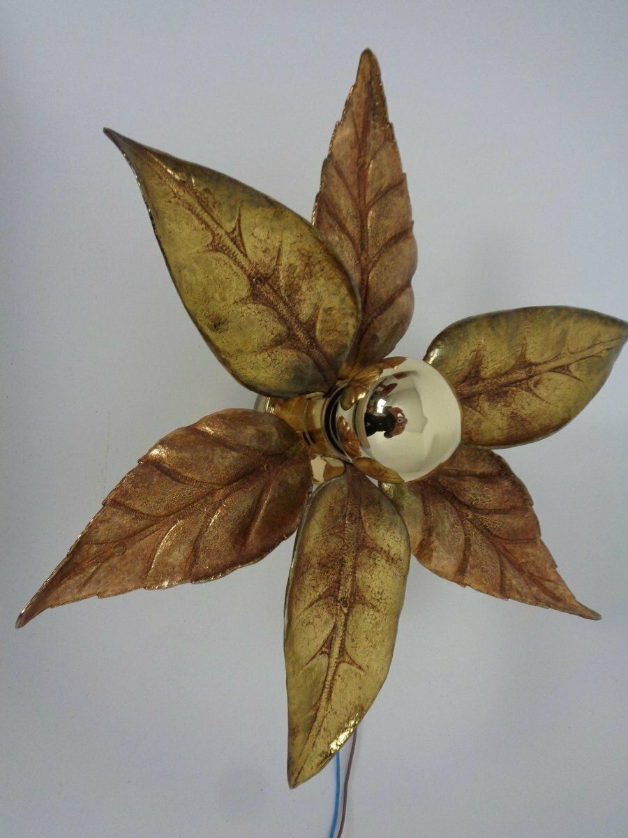 Hollywood Regency Wall Lamp By Willy Daro For Massive, Belgium, 1970s photo buy