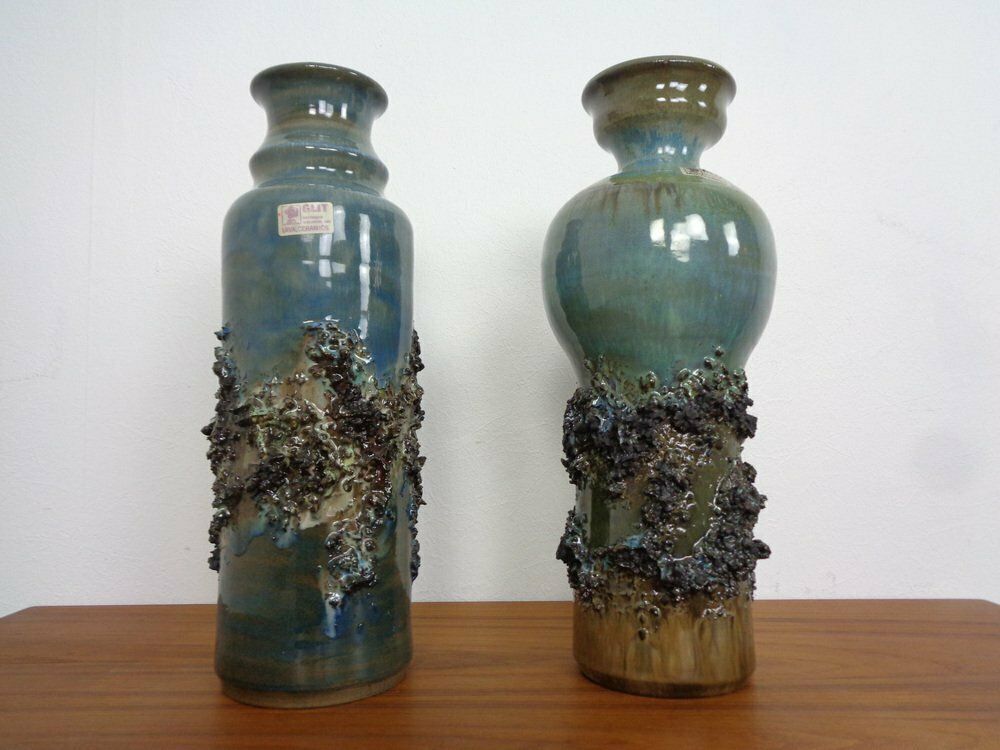 Glit Lava Ceramics Bowls & Vases By Ragnar Kjartansson, 1960s, Set Of 7 photo 584.0