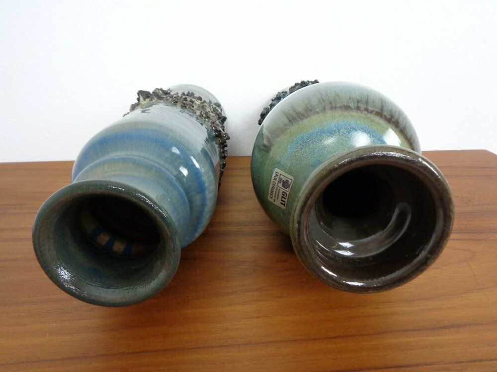 Glit Lava Ceramics Bowls & Vases By Ragnar Kjartansson, 1960s, Set Of 7 photo buy