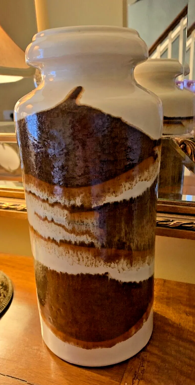 Large Mid Century West German Fat Lava Drip Glaze Floor Vase From Scheurich, 1960s photo 185.0