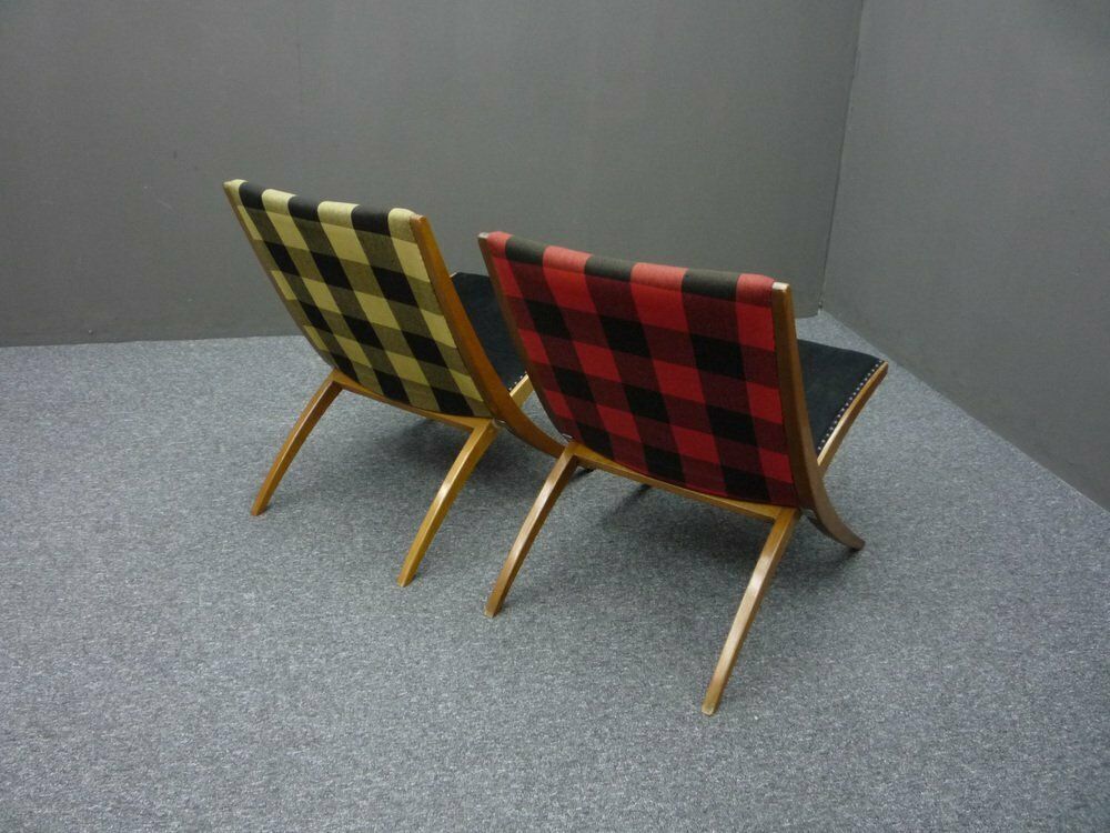Folding Antimott Chairs By Ulrich Hermstrüwerwerwer Für Wilhelm Knoll, 1950s, Set Of 2 photo buy