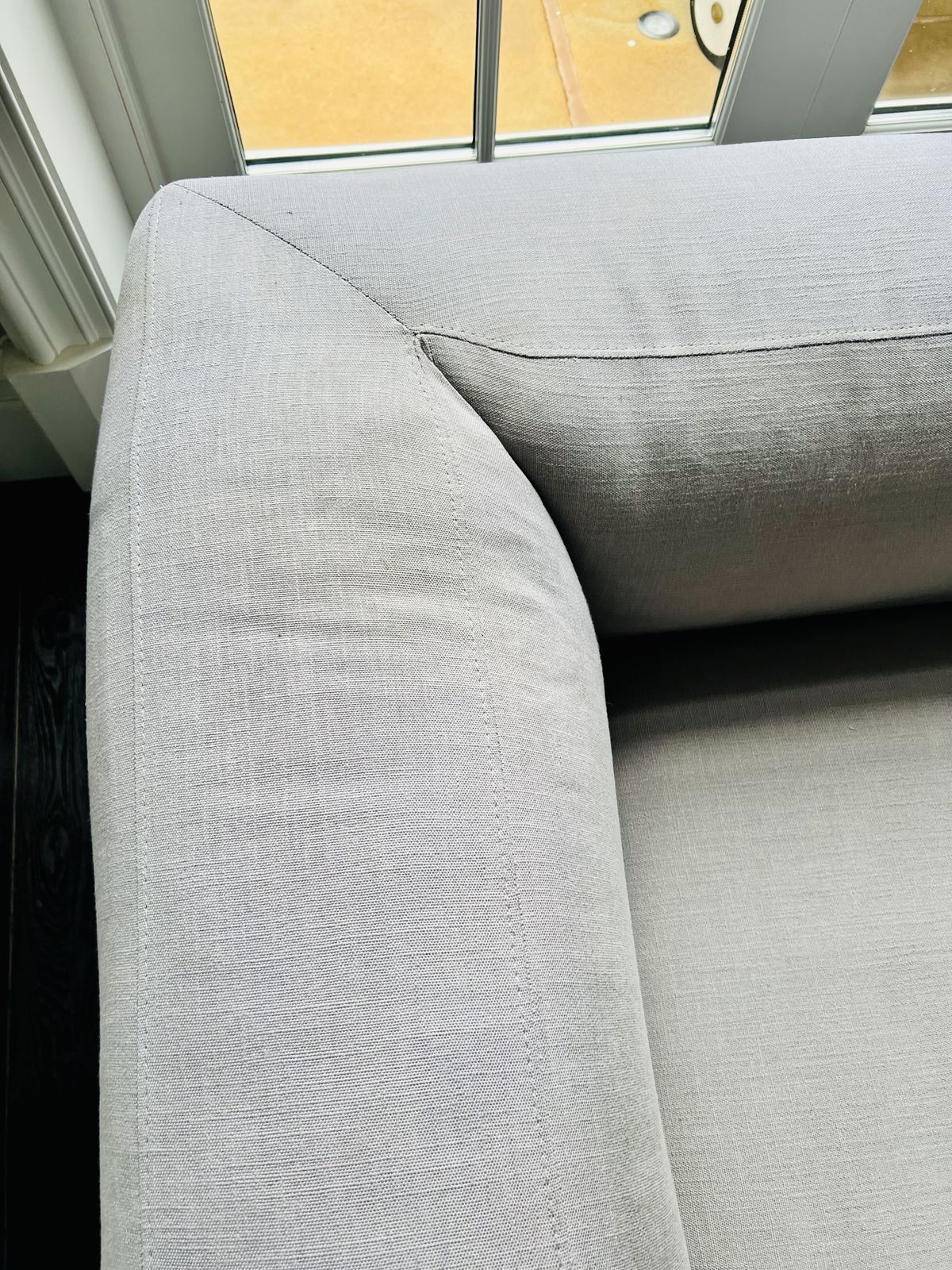 B&B Italia Michel Effe Chaise Longue Sofa In Pale Grey Fabric, Super Comfortable photo for sale