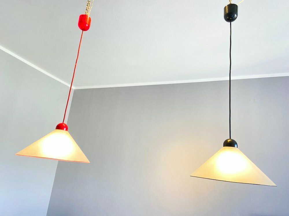 Sofit Lamps In Opaline Glass, Italy, 1970s, Set Of 2 photo for sale